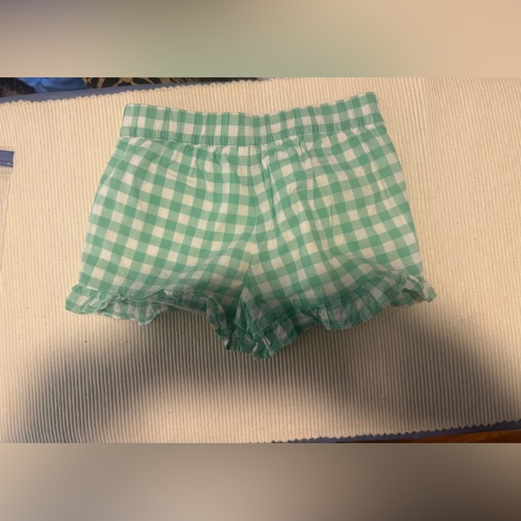 Janie and Jack Green and White Gingham Shorts - Picture 1 of 5